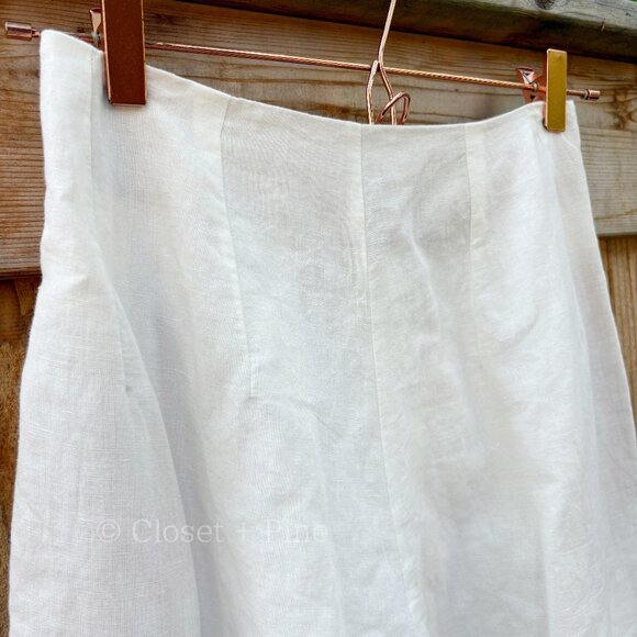 Doen Louvre Pants in Salt Size 2 Linen Cotton Trouser NWT White - Picture 9 of 14